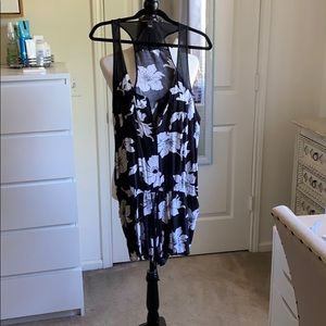 Racerback floral romper